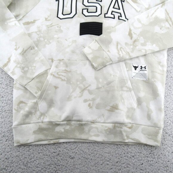 Under Armour Project Rock Veterans USA Camo Hoodie Mens Size Large NEW - Picture 9 of 16